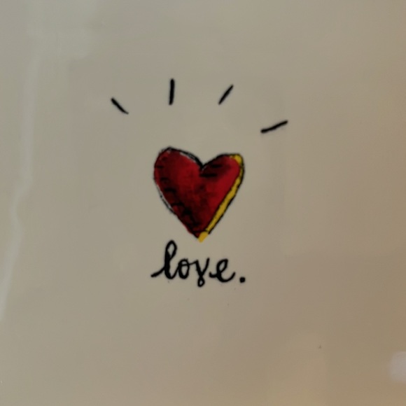 Rae Dunn Rectangular “amour” Plate EUC - Picture 5 of 5